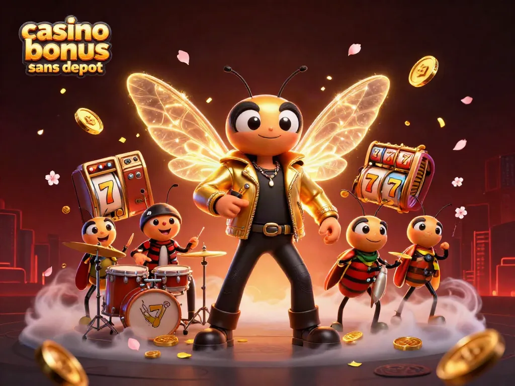 Profitez du jeu avec casino bonus sans dépôt dans une scène dynamique riche en couleurs et activités.